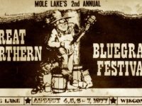 Mole Lake Great Northern Bluegrass Festival Mole Lake Wisconsin Poster 1977